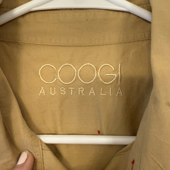Coogi Australia XL Khaki Button-up Safari Camp Shirt Steven Irwin Zookeeper - Picture 10 of 16